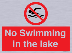 No Swimming in the lake